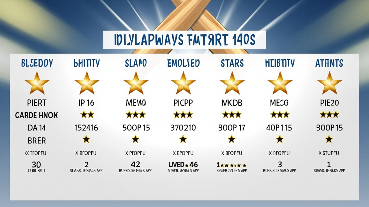 5-star rating card layout for fantasy cricket app review