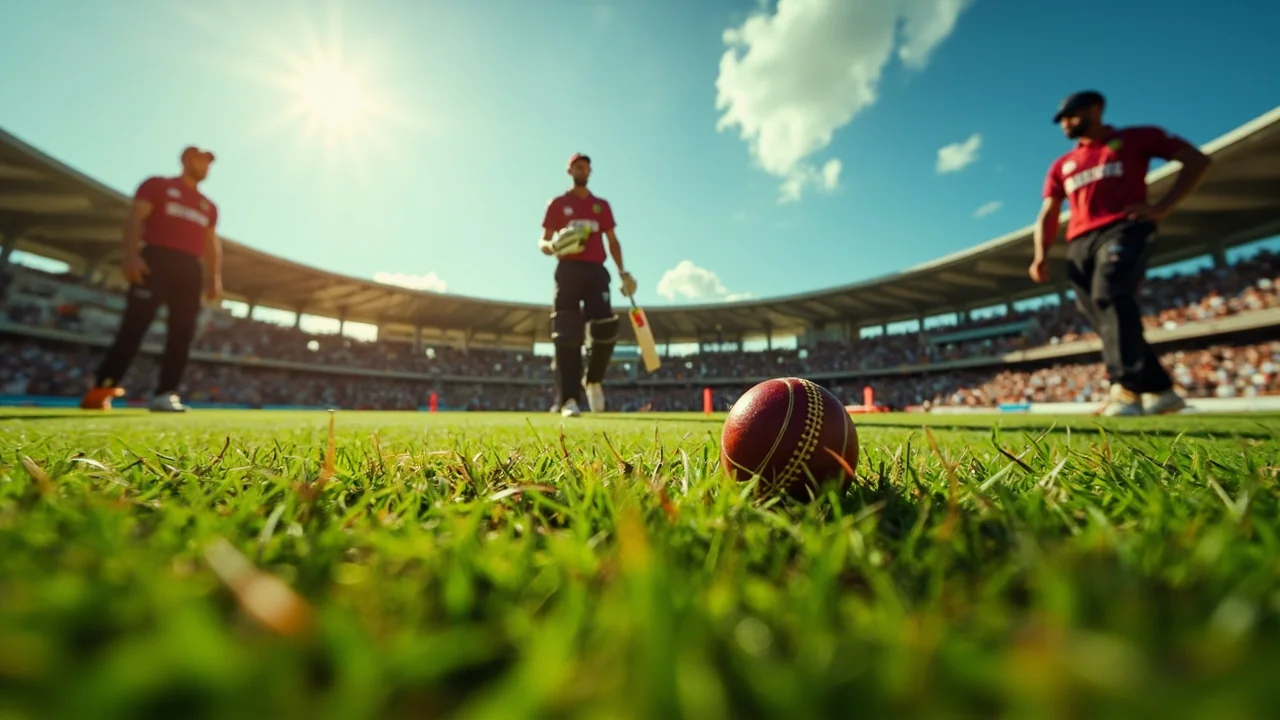 Kensington Oval under lights before the WI vs NZ 5th ODI in Barbados
